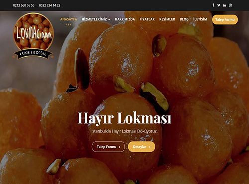 restaurant web tasarım